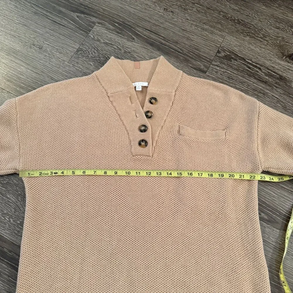 Lunya Cozy Cotton Silk Pocket Henley